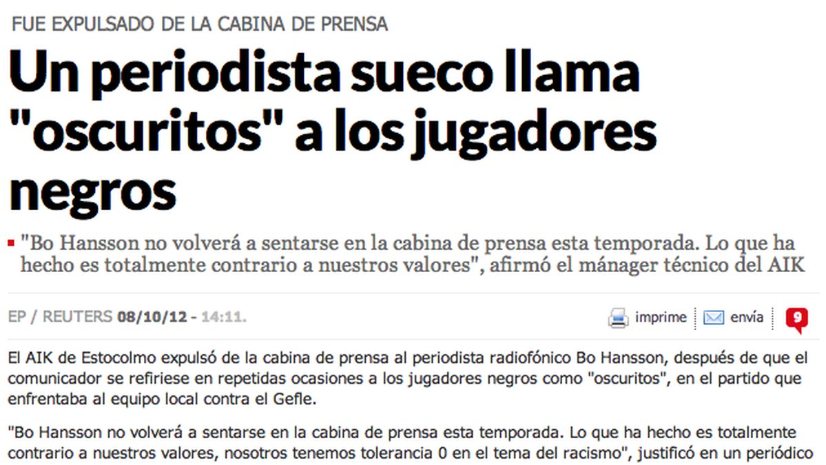 Marca, en av Spaniens största tidningar, skriver också om Bosse.